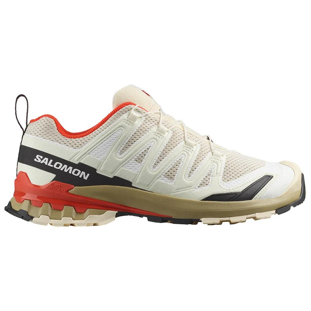 サロモン XA 労働者階級 3D V9 トレイル 駈けっくら シューズ （ AlmondMilk/GrayGreen/CherryTomat ） | SALOMON XA Pro 3D V9 Trail Running Shoes  [t]