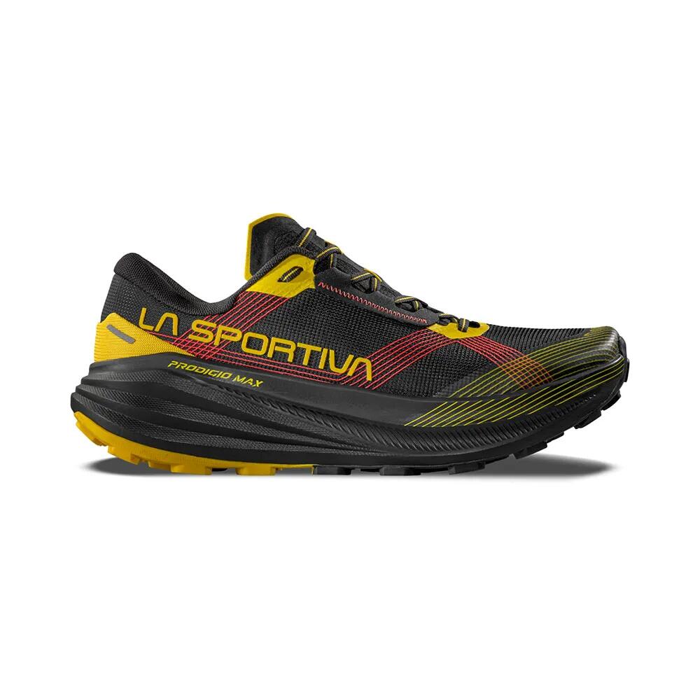 ラ・スポルティバ プロディジオ マックス トレイル 駈けっくら シューズ （ Black/Yellow ） | 天使の都市 SPORTIVA Prodigio MAX trail running shoes  [t]