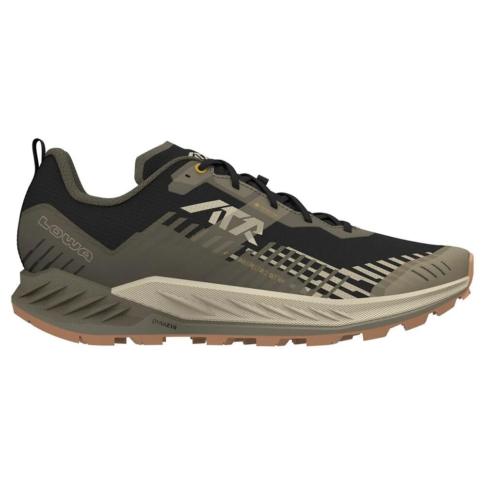 ローバー アンプリュックス 2 ゴアテックス トレイル 駈けっくら シューズ （ Black/Olive ） | LOWA Amplux 2 gore-tex trail running shoes  [t]