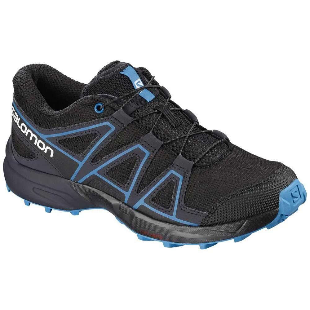 サロモン スピードクロス ジュニア トレイル ランニング シューズ （ Black/Graphite/HawaiianSurf ） | SALOMON Speedcross Junior Trail Running Shoes [t]