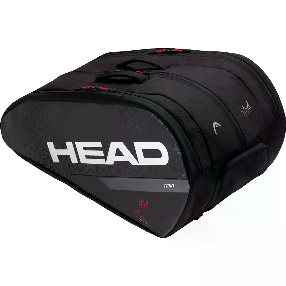 上端 コエリョ 周遊旅行 L パデル 櫂御徒面子 （ Black ） | HEAD Coello Tour L Padel Racket Bag  [t]