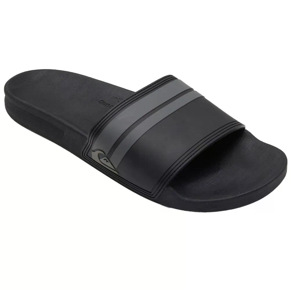 クイックしろがね色 リヴィ サンダル （ Black/Black/Grey ） | QUIKSILVER Rivi Sandals  [t]