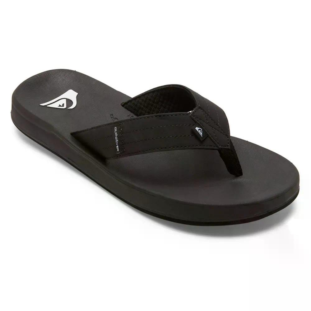 クイックしろがね色 リヴィ III フリップフロップ （ Black1 ） | QUIKSILVER Rivi III Flip Flops  [t]