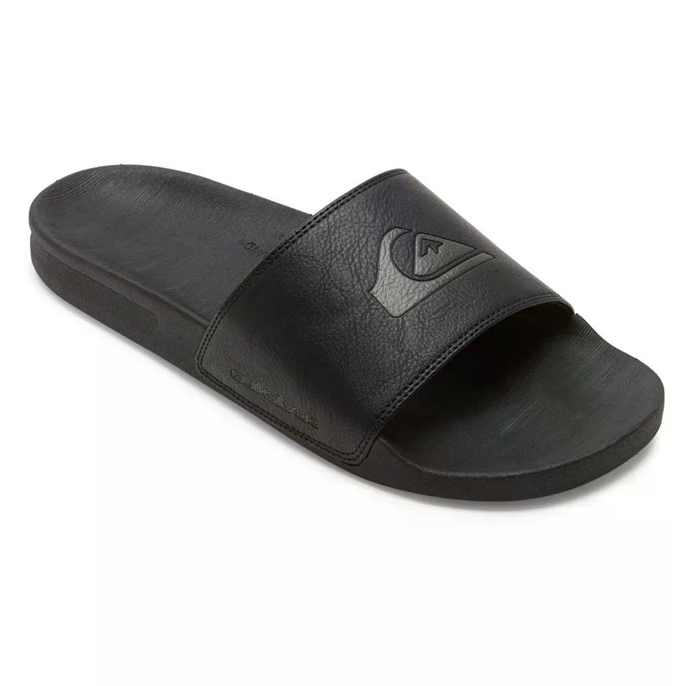 クイックしろがね色 リヴィ ヌバック サンダル （ Black1 ） | QUIKSILVER Rivi Nubuck Sandals  [t]