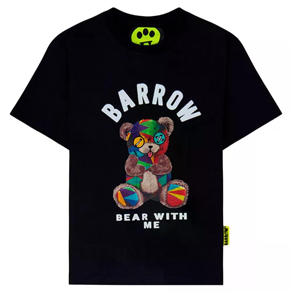 BARROW KIDS F4BKJUTH074 半袖ティーシャツ （ Black/Black ）  [t]