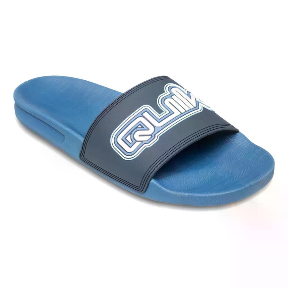 クイックしろがね色 リヴィ 言葉目じるし II サンダル （ Indigo ） | QUIKSILVER Rivi Wordmark II Sandals  [t]