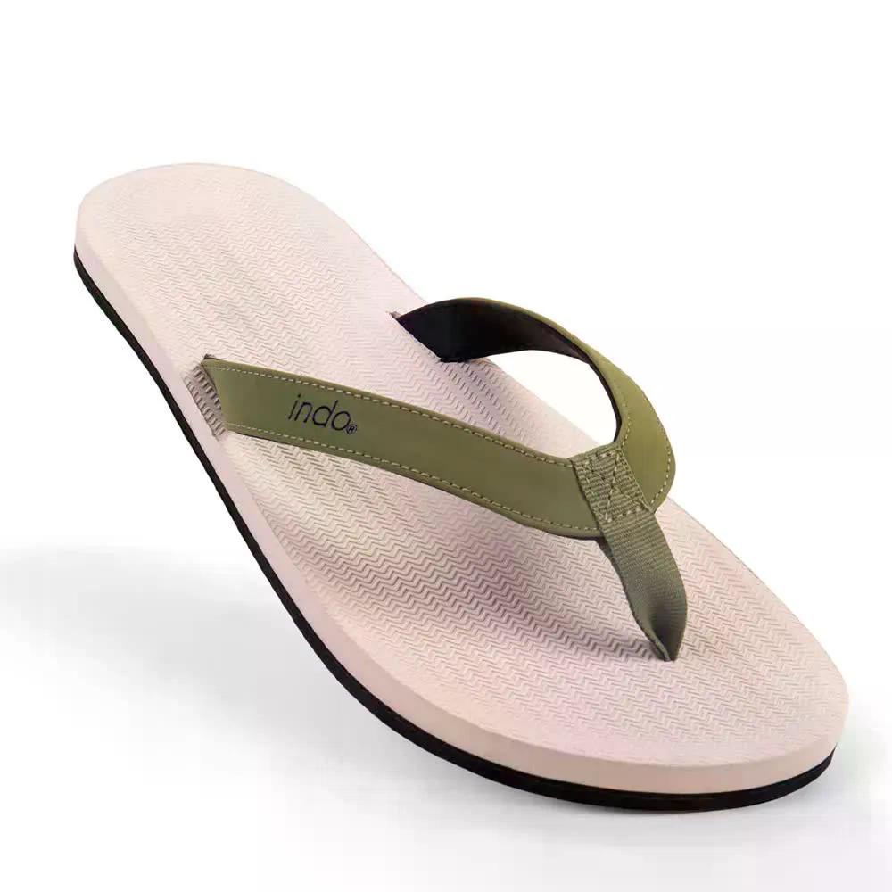 インドソール エッセンシャルズ フリップフロップ （ SeaSaltOlive ） | INDOSOLE Essentials Flip Flops  [t]