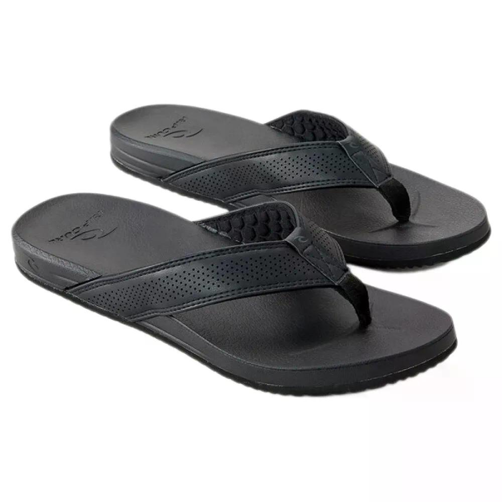 上唇長い巻き毛 チバ 2.0 ブルーム フリップフロップ （ Black ） | RIP CURL Chiba 2.0 Bloom Flip Flops  [t]