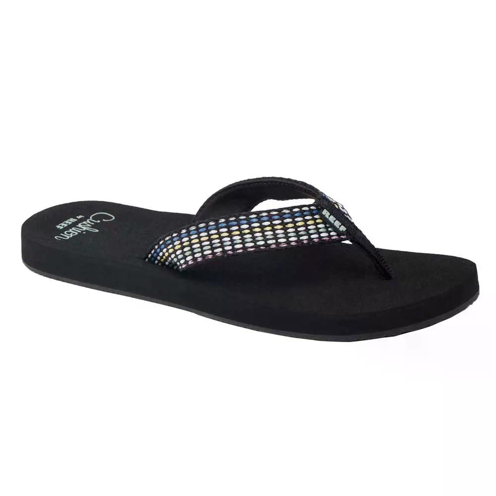 岩礁 バハ エラナ フリップフロップ レディース （ Black/Frosty ） | REEF Baja Elana Flip Flops Women\u0027s  [t]