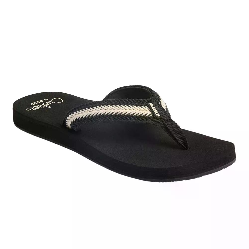 岩礁 バハ 聖処女マリア フリップフロップ レディース （ Black/Vintage ） | REEF Baja Maria Flip Flops Women\u0027s  [t]