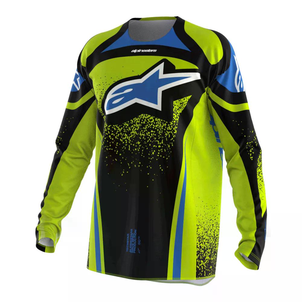 ALPINESTARS Techstar Nomur 長袖ティーシャツ （ DarkNavy/YellowFluor/UclaBlue ）  [t]