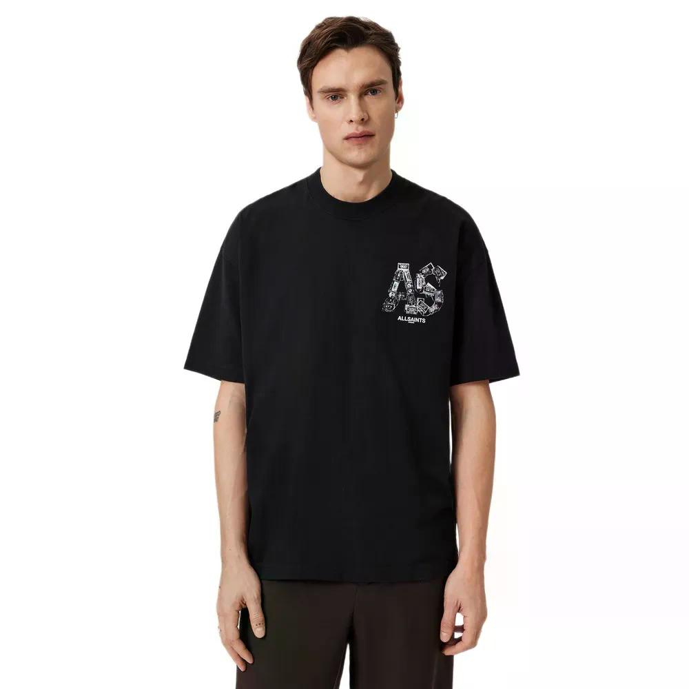 ALLSAINTS Mixtape 半袖プルオーバー （ JetBlack ）  [t]