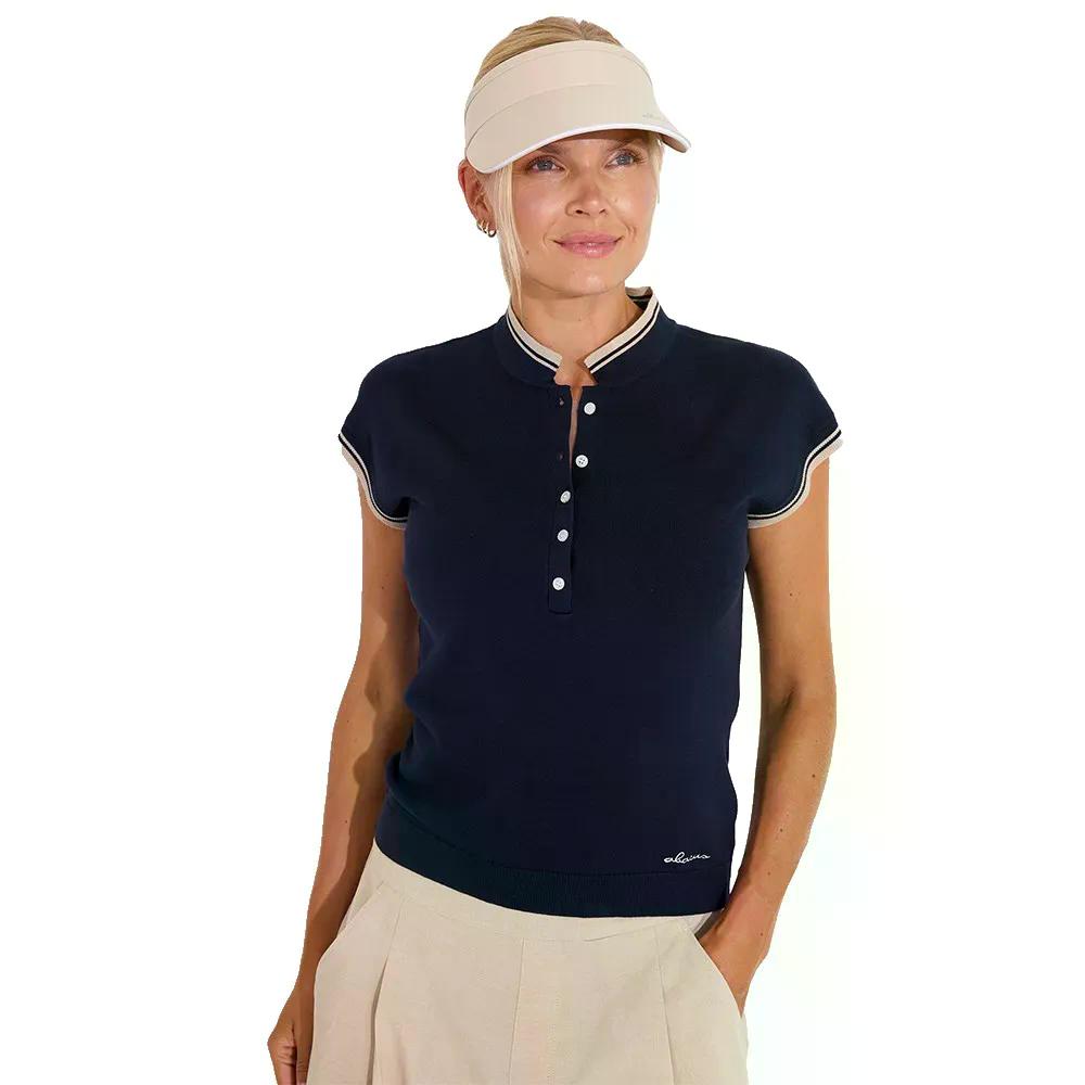 ABACUS GOLF Niblick Cupsleeve レディース 半袖 ティーシャツ （ Navy ）  [t]