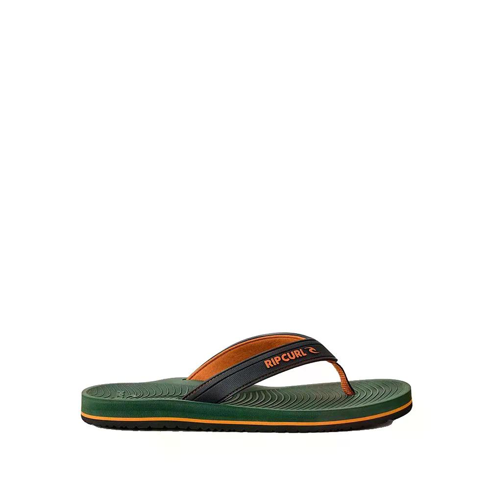 上唇長い巻き毛 トンネルズ ブルーム オープントゥ フリップフロップ （ Olive ） | RIP CURL Tunnels Bloom Open Toe Flip Flops  [t]