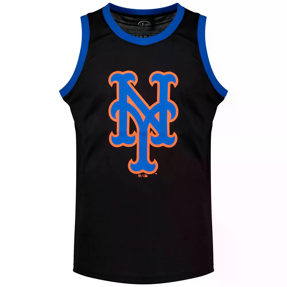 47 MLB 15126152 New York Mets ノースリーブティーシャツ （ JetBlack ）  [t]