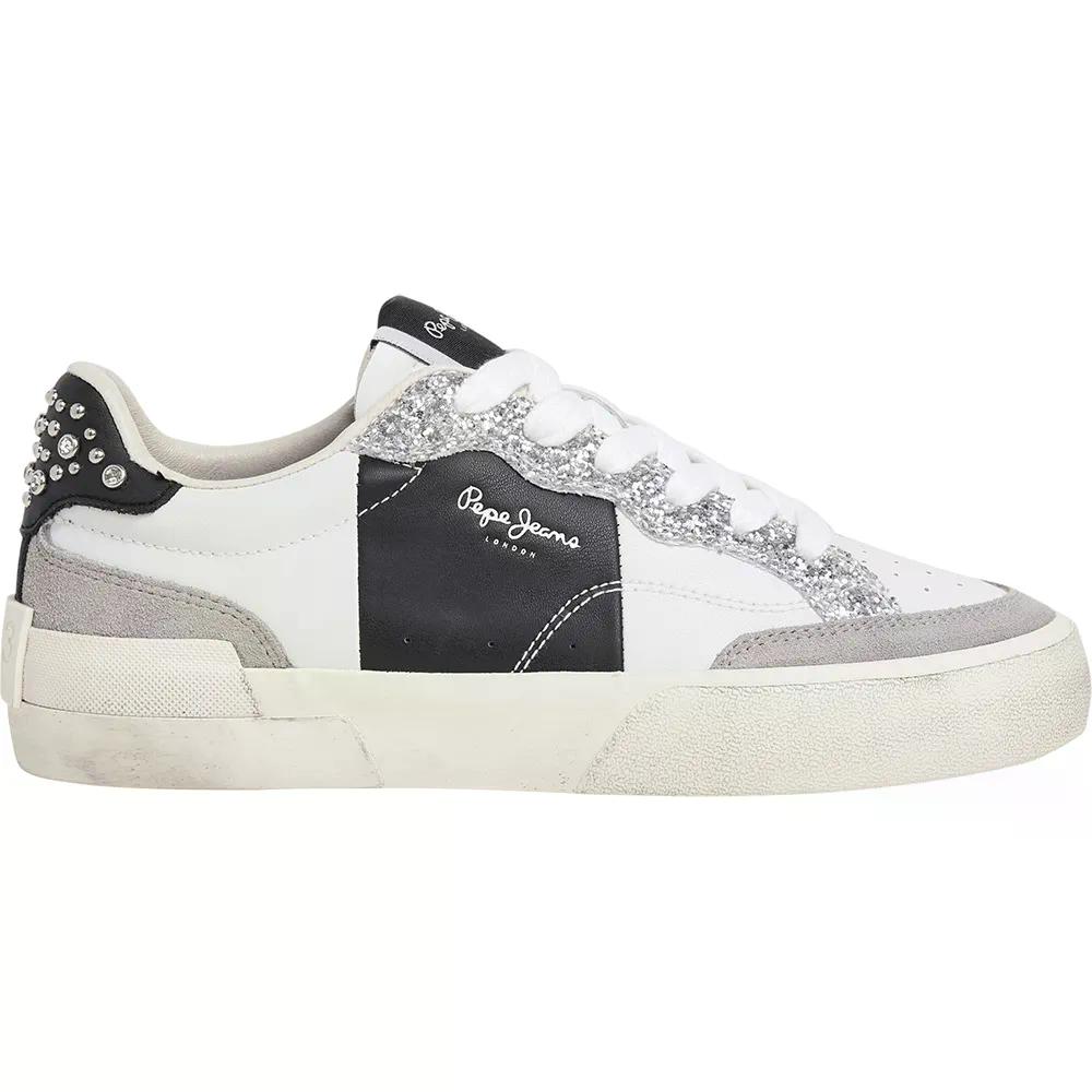 ペペジーンズ ミラノ 厚地の外套 スニーカー （ SilverGrey ） | PEPE JEANS Milan Court スニーカー  [t]