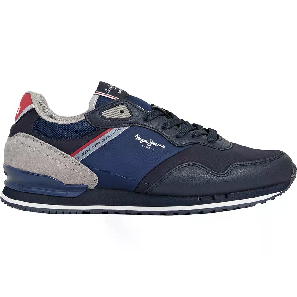 ペペジーンズ 英国の首都 差し交わす スニーカー （ Navy ） | PEPE JEANS London Cross スニーカー  [t]