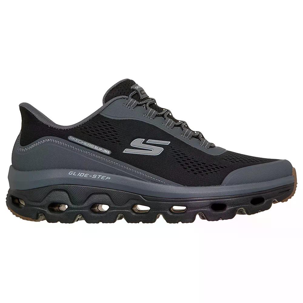 スケッチャーズ グライド ステップ ソール グローバー ピーク ハイキング シューズ （ BlackTextile/Synthetic/CharcoalTrim ） [t]