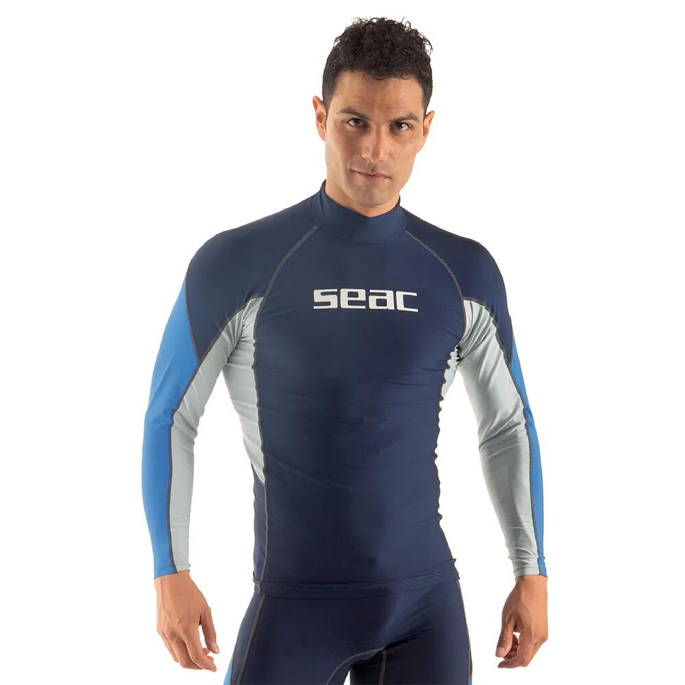 混雑時差し固める -  SEACSUB Raa Evo Long Sleeve Rash Guard （ Blue ）  [t]