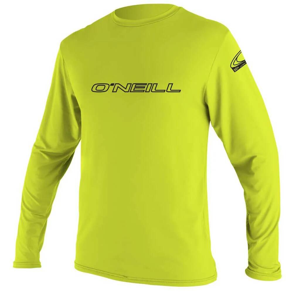ラッシュガード - O'NEILL WETSUITS Basic Skins Long Sleeve Rash Guard （ Lime ） [t]