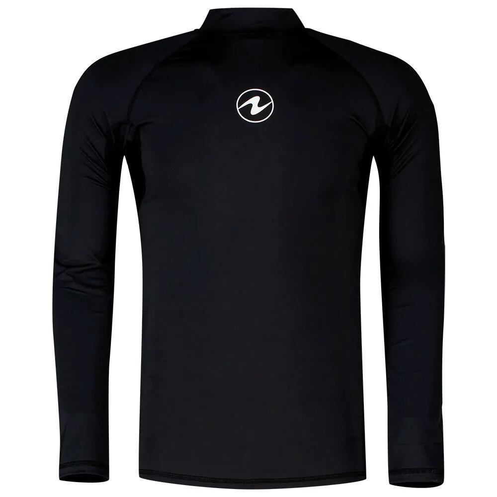 混雑時差し固める -  AQUALUNG Sf Long Sleeve Rash Guard （ Black ）  [t]