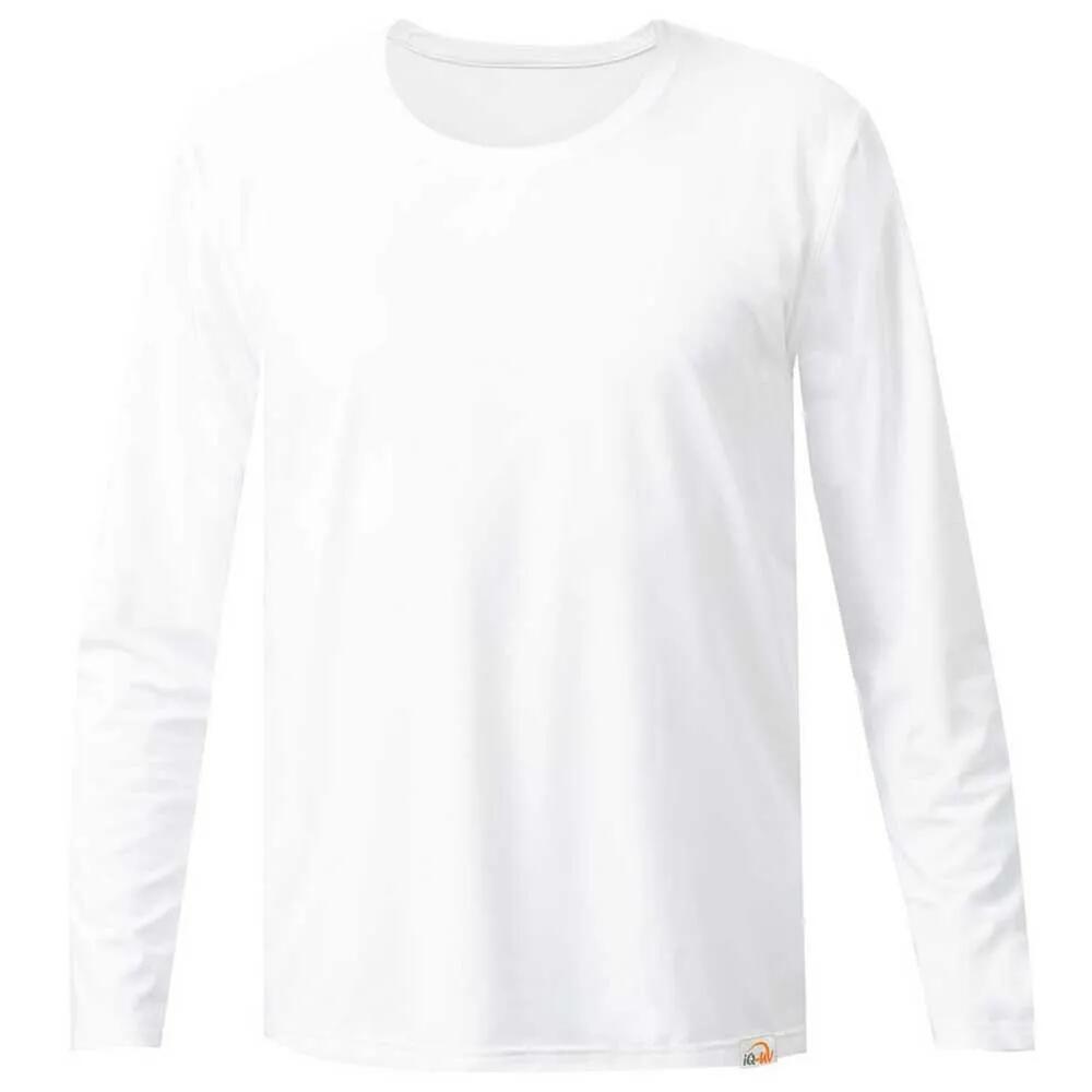混雑時差し固める -  IQ-UV UV Free Long Sleeve Rash Guard （ White ）  [t]