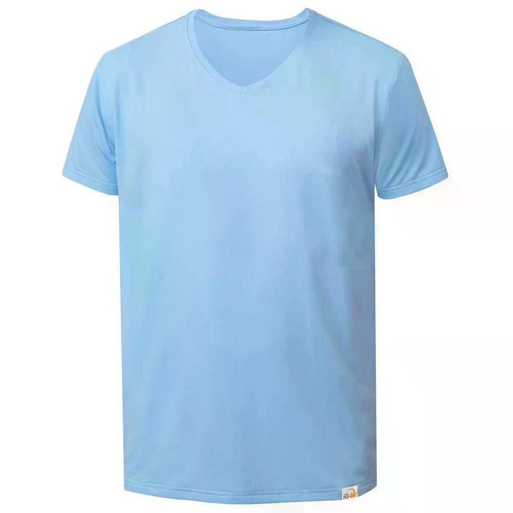 IQ-UV UV Free V-Neck 半袖混雑時差し固める （ Sky ）  [t]