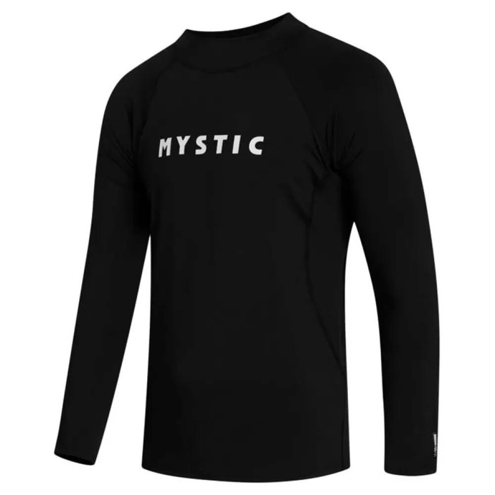 混雑時差し固める -  MYSTIC Star Rashvest Long Sleeve Rash Guard （ Black ）  [t]
