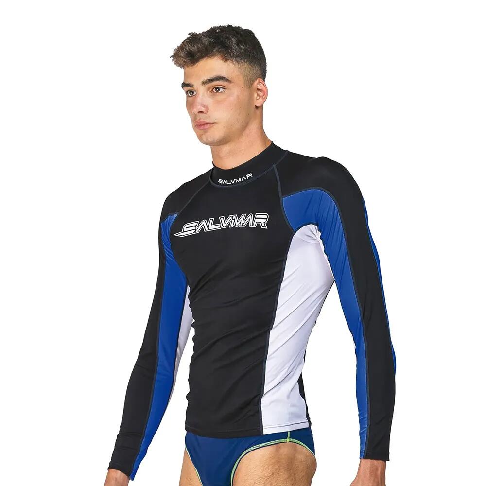 ラッシュガード - SALVIMAR Oasi Long Sleeve Rash Guard （ Black / Blue ） [t]