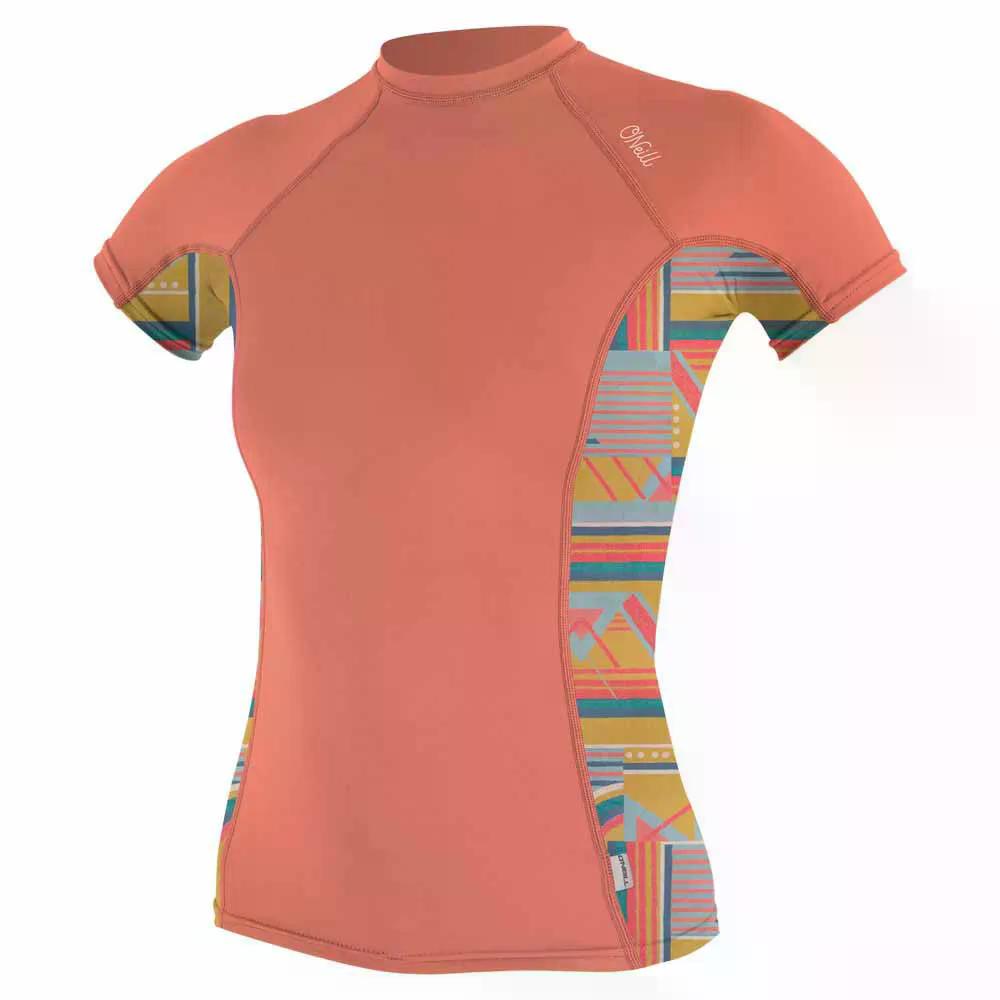 O NEILL WETSUITS Side Print 半袖混雑時差し固める （ Ie9BurntCoral/ArtaGeo ）  [t]
