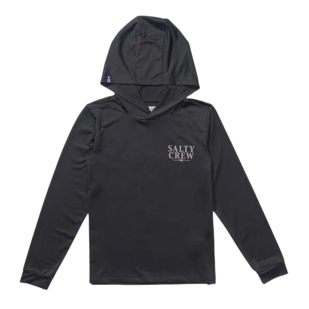 ラッシュガード - SALTY CREW Yellowfin sunshirt Long Sleeve Rash Guard （ Charcoal ） [t]