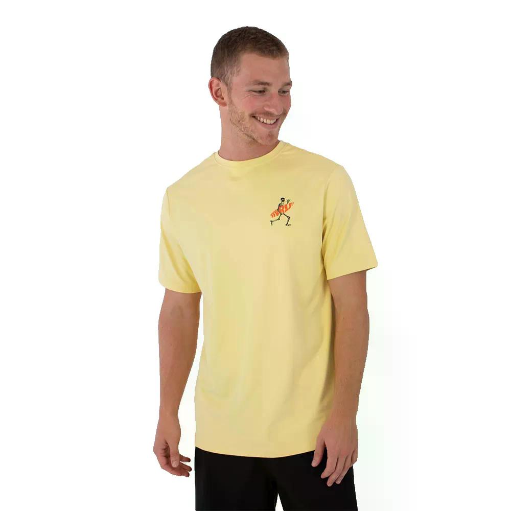 HURLEY Regular Flamengue 半袖混雑時差し固める （ Nectarine ）  [t]