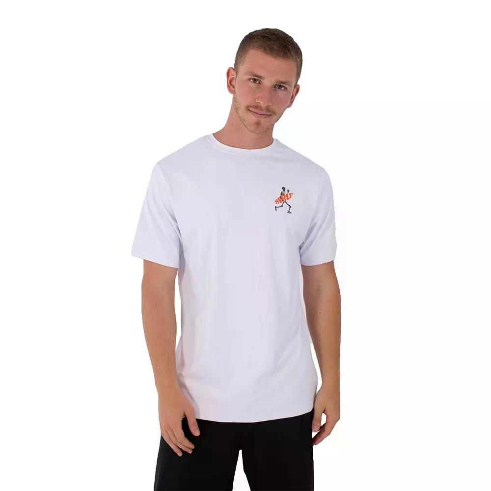 HURLEY Regular Flamengue 半袖混雑時差し固める （ White ）  [t]