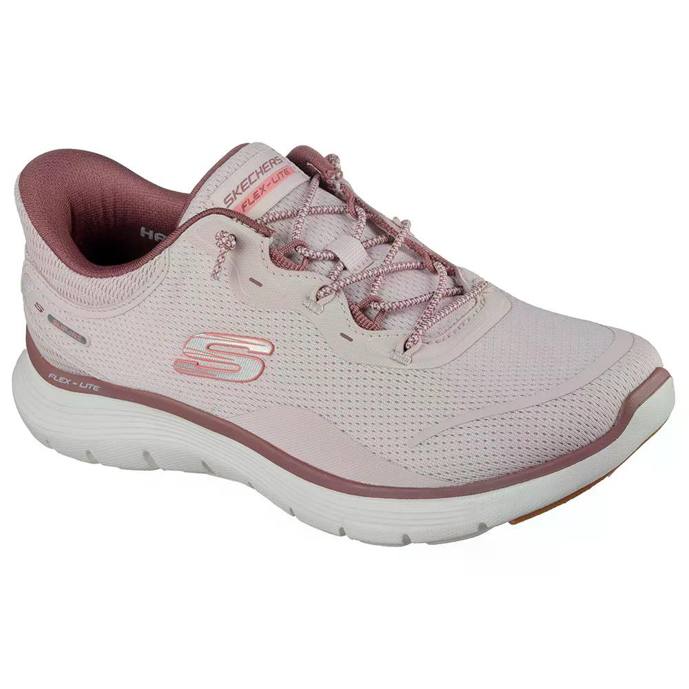 スケッチャーズ フレックス 吸い付ける 5.0 生やさしい ブリージー スニーカー レディース （ LightMauveMesh/Tpu/DarkMauveTrim ） | SKECHERS
