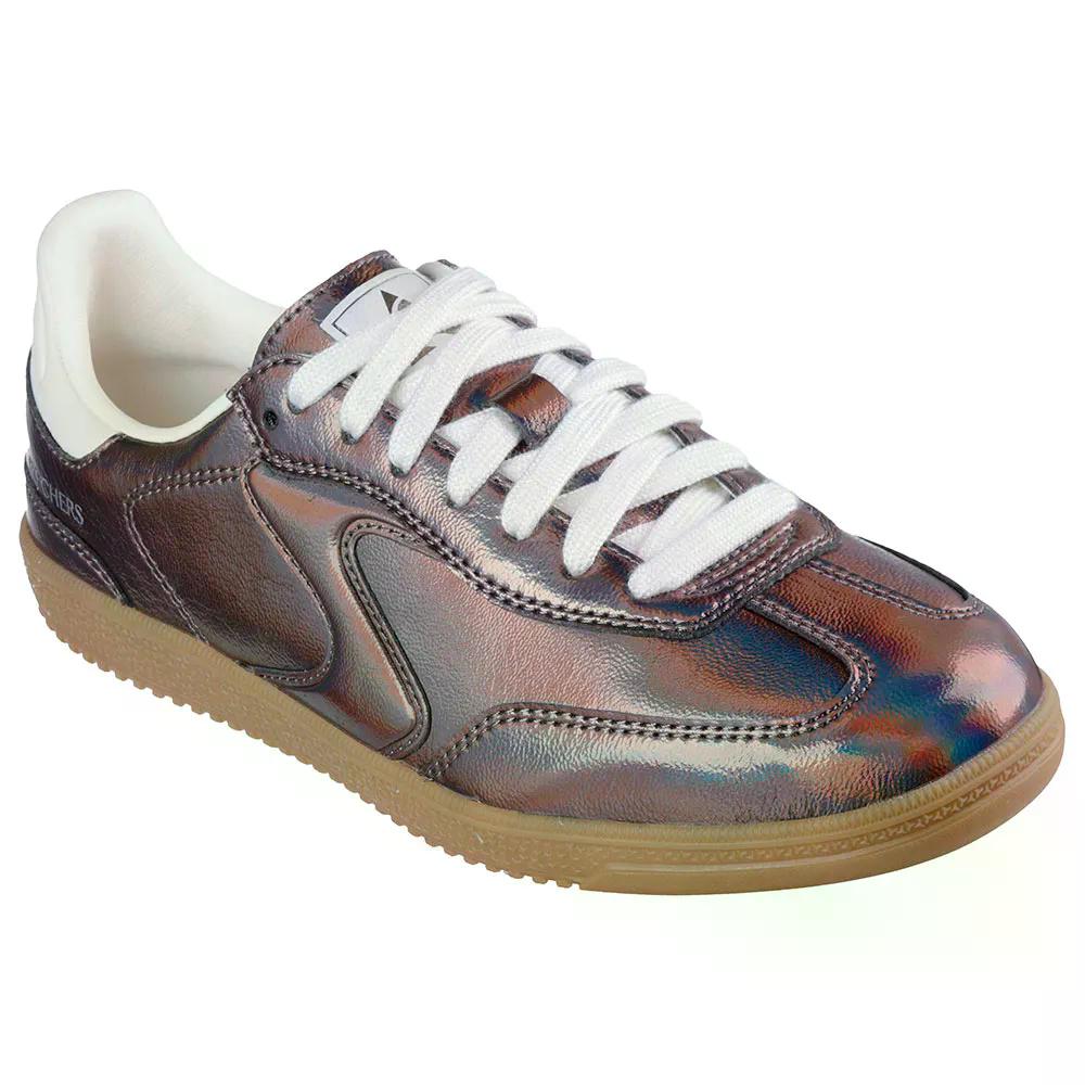 スケッチャーズ 熱っぽい打つこと スニーカー レディース （ BronzeDuraleather/Trim ） | SKECHERS Hotshot Sneakers Woman  [t]