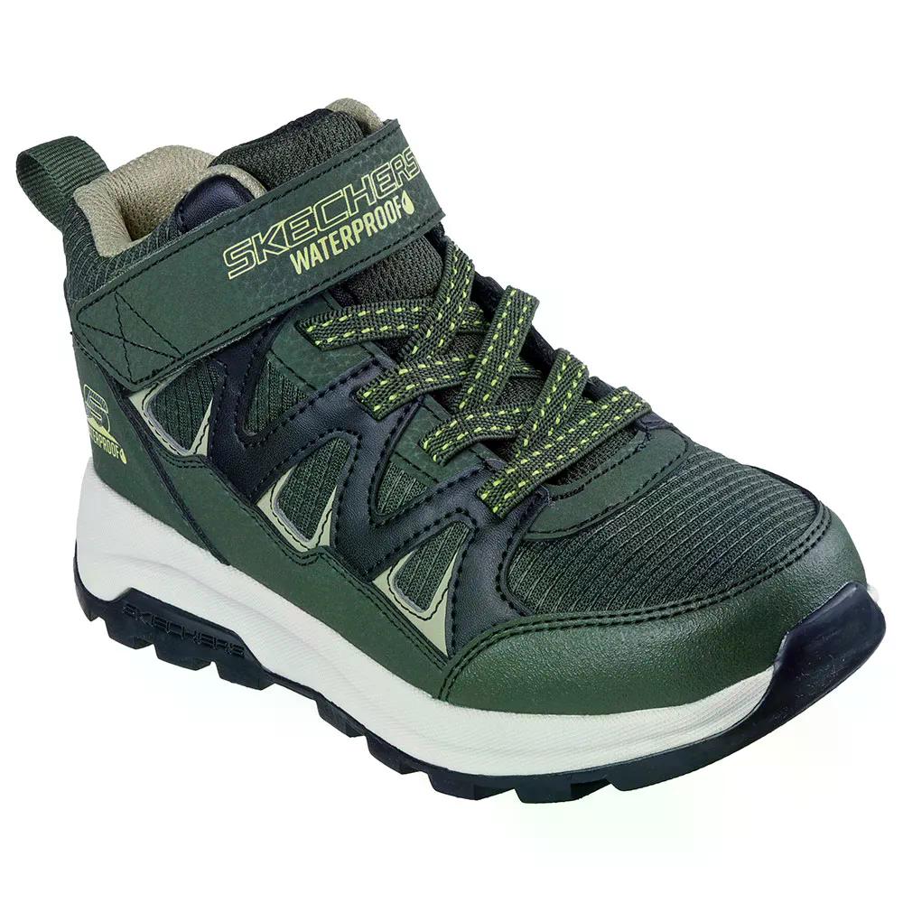 スケッチャーズ 黒風 ブレイザー キッズ スニーカー （ Olive\u0026BlackSynthetic/OliveTextile/OliveTrim ） | SKECHERS Storm Blazer Kids Sneakers  [t]