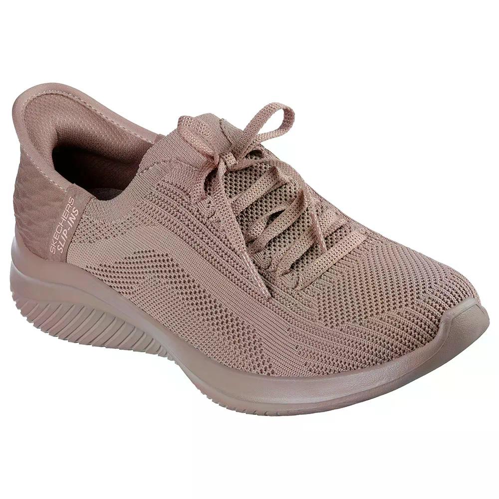 スケッチャーズ ウルトラ フレックス 3.0 純一無雑 色つや スニーカー レディース （ DarkTaupeKnit/Trim ） | SKECHERS Ultra Flex 3.0 Pure Color Sneakers Woman  [t]