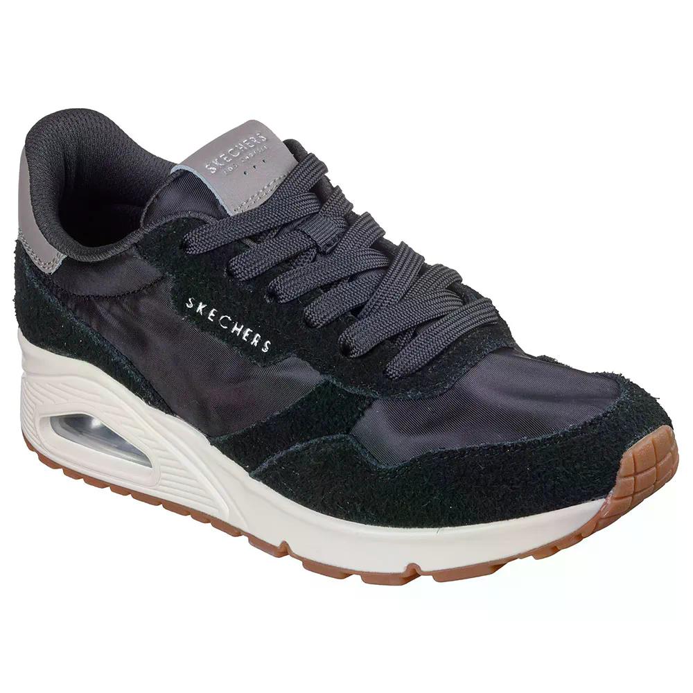 スケッチャーズ ウノ ヴィンテージ デイズ スニーカー レディース （ PirateBlackRetroSuede/Mesh ） | SKECHERS Uno Vintage Dayz Sneakers Woman  [t]