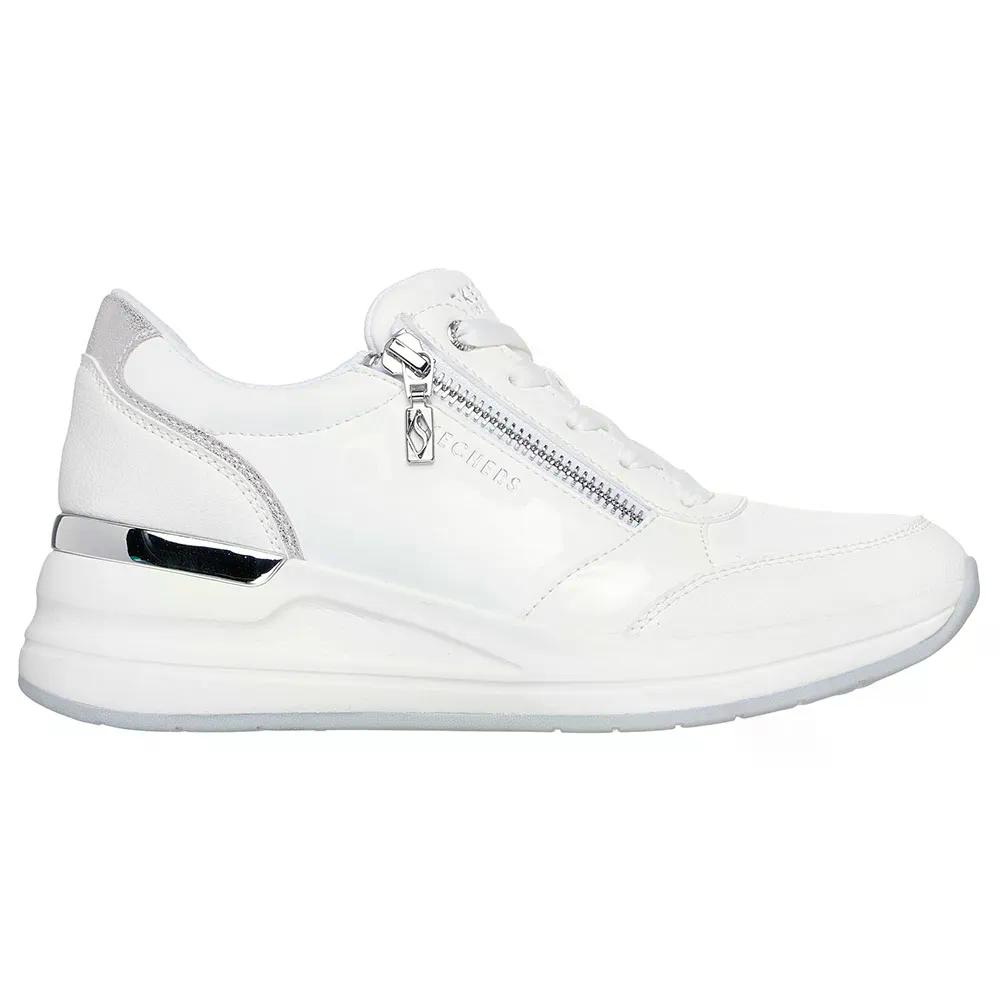 スケッチャーズ ビリオン 2 御機嫌 挙げ句の果て スニーカー レディース （ WhiteDuraleather/MetallicSuede ） | SKECHERS Billion 2 High End Sneakers Woman  [t]