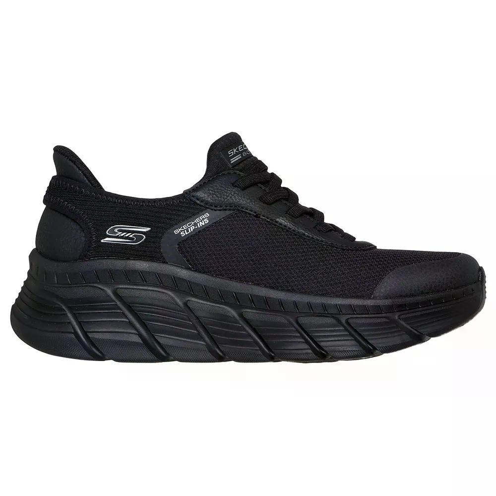 スケッチャーズ ボブス B フレックス 御機嫌 直線的 フォース スニーカー レディース （ BlackMesh ） | SKECHERS BOBS B Flex Hi Linear Force Sneakers Woman  [t]