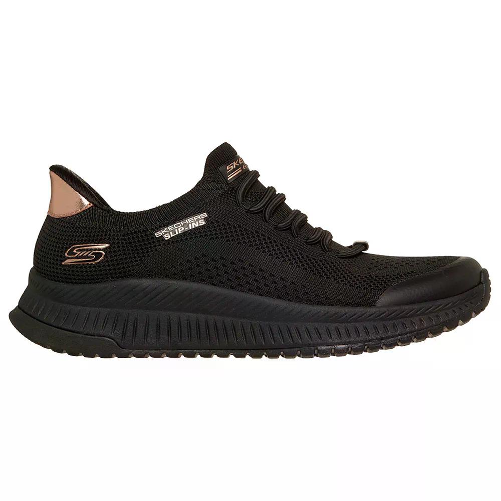 スケッチャーズ ボブス スクワッド 4 スニーカー レディース （ BlackEngineeredKnit ） | SKECHERS BOBS Squad 4 Sneakers Woman  [t]