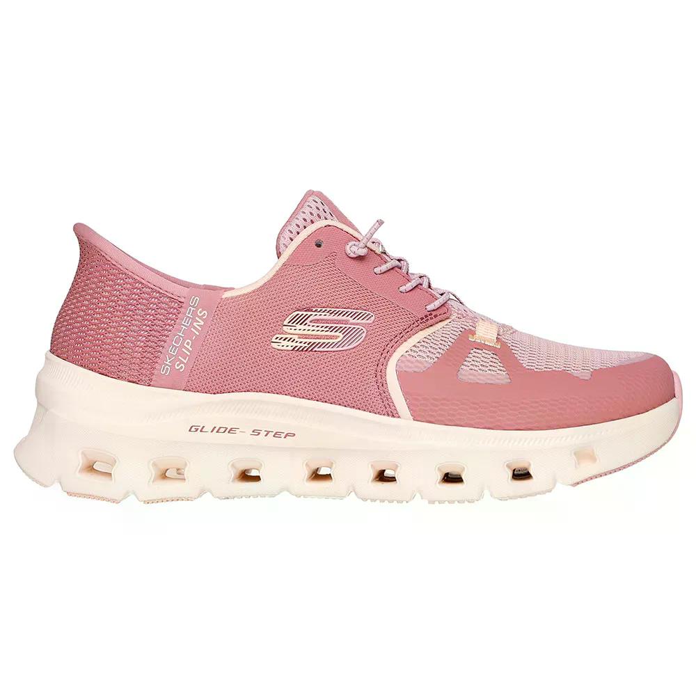 スケッチャーズ グライド 踏み段 労働者階級 スニーカー レディース （ DarkMauveMesh/LightMauveTrim ） | SKECHERS Glide-Step Pro Sneakers Woman  [t]