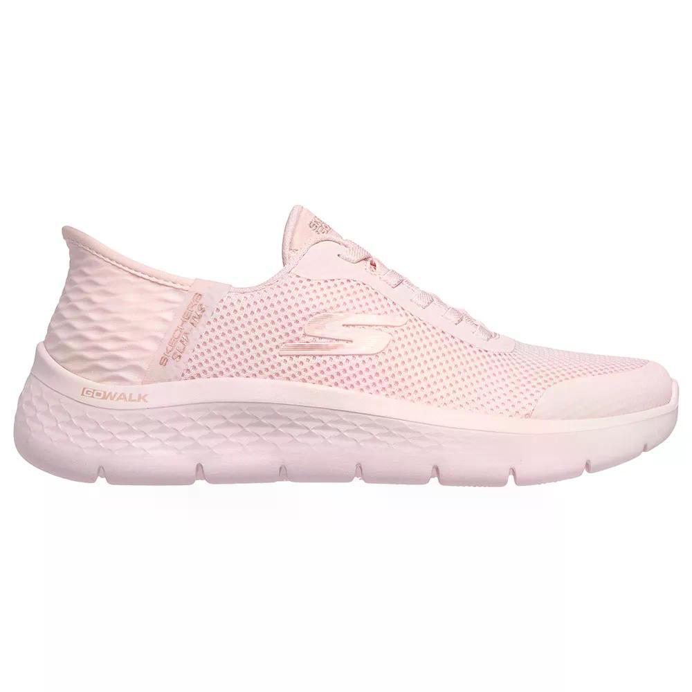 スケッチャーズ ゴーウォーク フレックス グランド エントリー スニーカー レディース （ LightPinkTextile/Trim ） | SKECHERS GOwalk Flex Grand Entry Sneakers Woman [t]