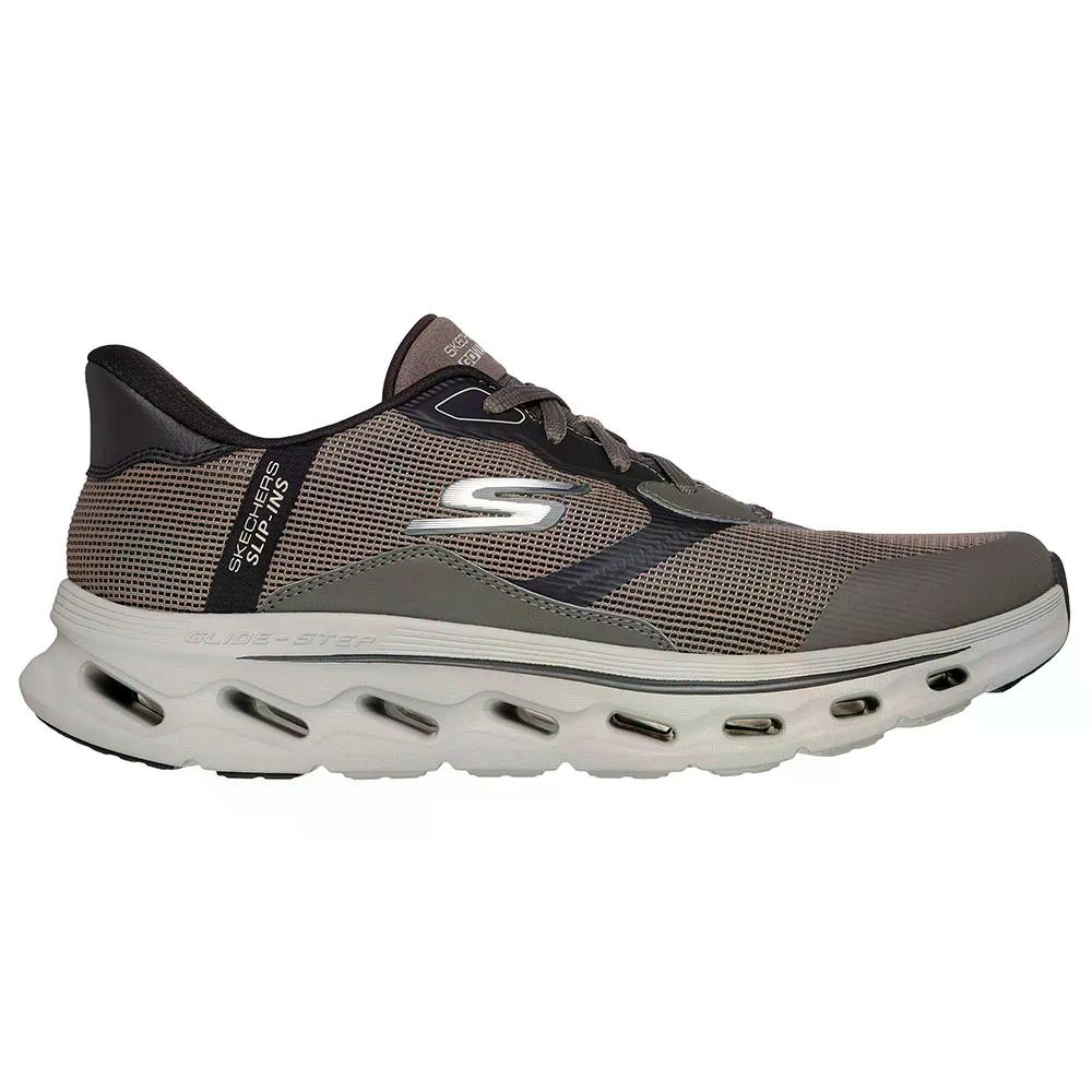 スケッチャーズ ゴーウォーク グライド 足取り 2.0 背嚢 スニーカー （ DarkTaupeSynthetic/TextileTrim ） | SKECHERS GOwalk Glide Step 2.0 Zac Sneakers  [t]