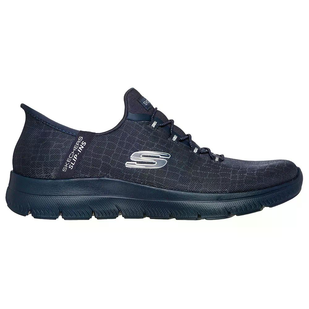 スケッチャーズ サミッツ クラッシー ナイト スニーカー レディース （ DarkNavyMesh/SilverTrim ） | SKECHERS Summits Classy Night Sneakers Woman [t]