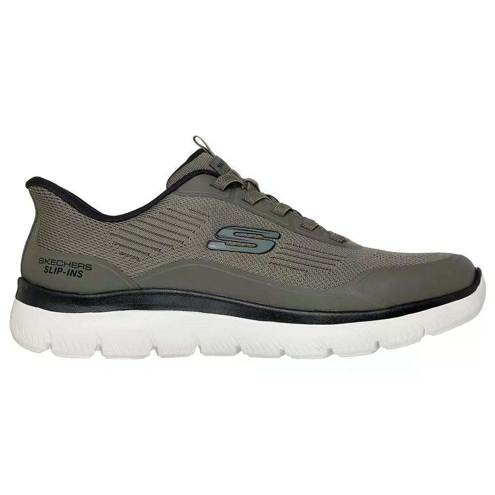 スケッチャーズ サミッツ レイター スニーカー （ OliveMesh/Pu ） | SKECHERS Summits Leyter Sneakers  [t] 靴-スニーカー-メンズ靴