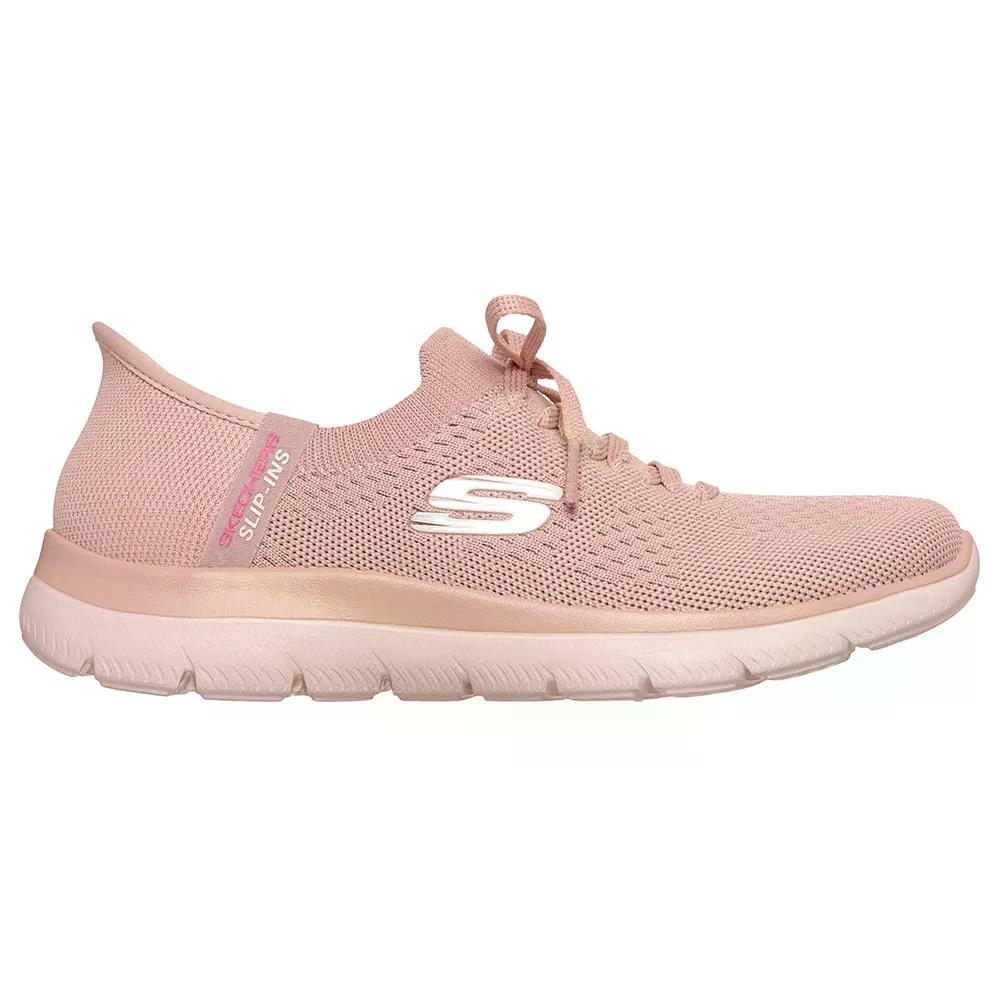 スケッチャーズ サミッツ ニュー デイリー スニーカー レディース （ LightMauveKnit/LightPinkTrim ） | SKECHERS Summits New Daily Sneakers Woman  [t]