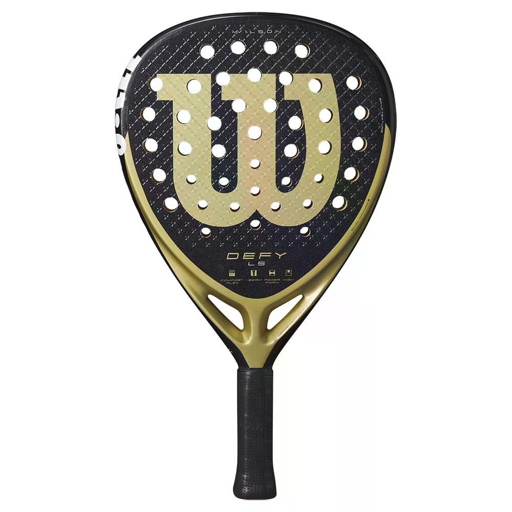 ウィルソン デファイ LS V1 パデル 櫂 （ Black/Gold/ ） | WILSON Defy LS V1 Padel Racket  [t]