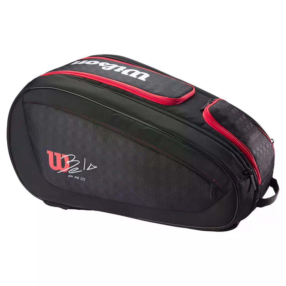 ウィルソン ベラ V3 パデル 櫂 押しかぶせる （ Black/Red ） | WILSON Bela V3 Padel Racket Cover  [t] アウトドア-スポーツ・アウトドア