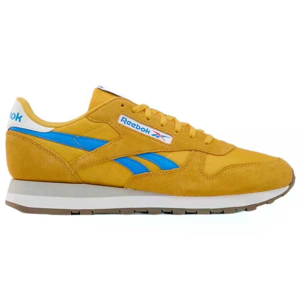 REEBOK CLASSICS Leather スニーカー （ AlwaysYellow/VirtualBlue/FtwrWhite ）  [t]